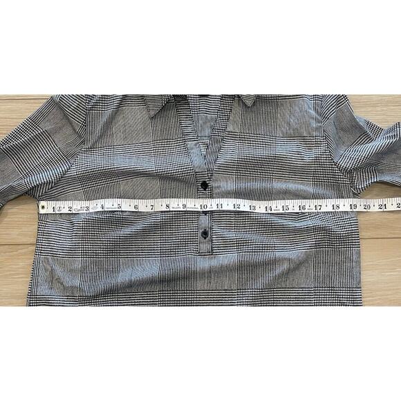 TRIBAL Nordstrom Collared Long Sleeve Women Petite Small Stretch Black White 19 - Picture 6 of 7